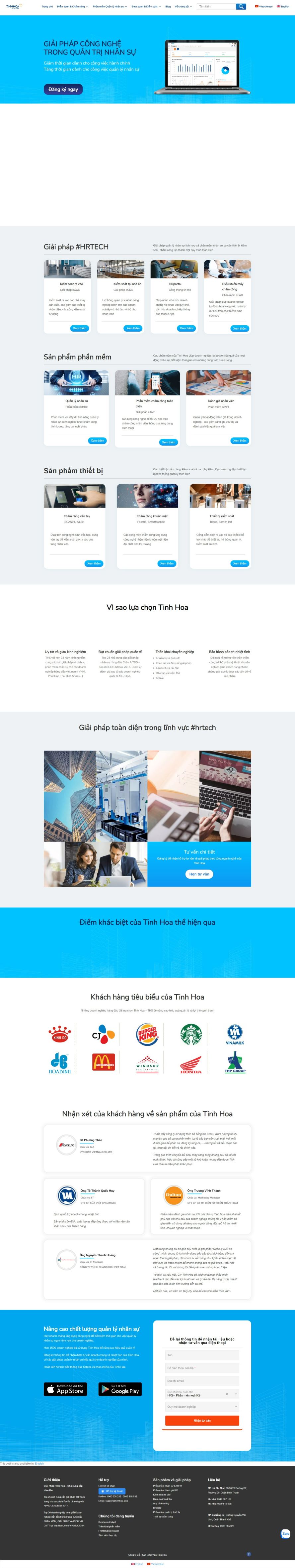 Thiết kế website Tinh An